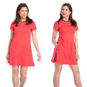 Kinona Sport To A Tee Watermelon Red Short Sleeve UPF 50+ Golf Dress Size Small